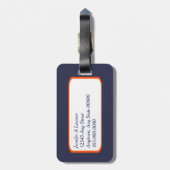 Amerikaanse vlag Eagle Bagagelabel (Achterkant verticaal)