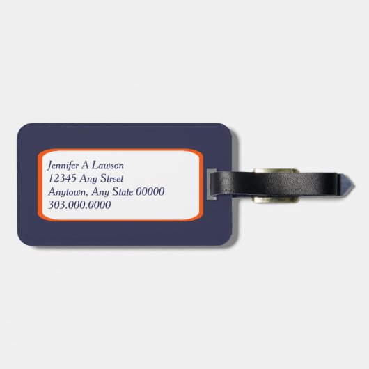 Amerikaanse vlag Eagle Bagagelabel (Achterkant horizontaal)