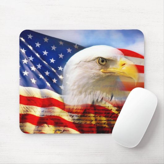 Amerikaanse vlag/Eagle-Muismat Muismat (Met muis)