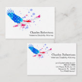 **   Amerikaanse vlag Eagle Red White en Blue USA Visitekaartje (Voorkant / Achterkant)