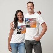 Amerikaanse vlag Eagle T-shirt (Unisex)