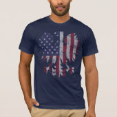 -Amerikaanse vlag Eagle T-shirt (Voorkant)