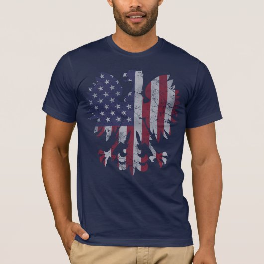 -Amerikaanse vlag Eagle T-shirt (Voorkant)