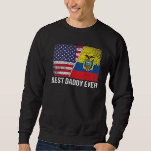 Amerikaanse vlag & Ecuador vlag beste papa ooit fa Trui