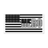 Amerikaanse vlag - Een held Rubberstempel (Afrduk)