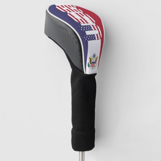 Amerikaanse vlag: een prachtig patriottisch golfheadcover (Schuin)