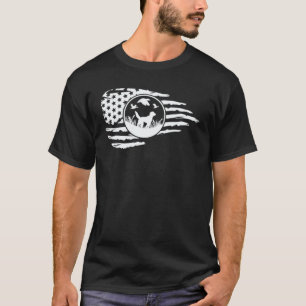 Amerikaanse Vlag Eend Jacht Gele Labrador Retrieve T-shirt