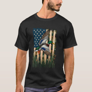 Amerikaanse Vlag Eend Jagen Watervogels Jager Vade T-shirt