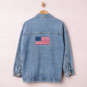 Amerikaanse Vlag Eenvoudig Patriottisch 4 juli Ont Denim Jacket (Hangar)