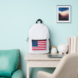 Amerikaanse vlag Eenvoudig schoon ontwerp Bedrukte Rugzak