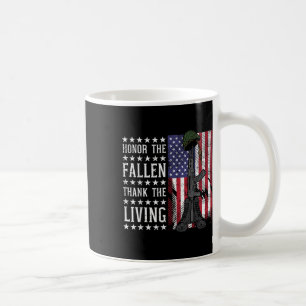 Amerikaanse vlag eer de gevallenen dank levende ma koffiemok