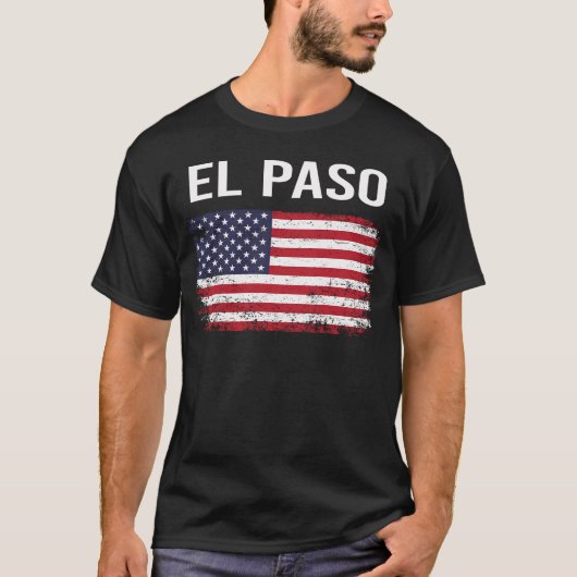 Amerikaanse Vlag El Paso T-shirt (Voorkant)