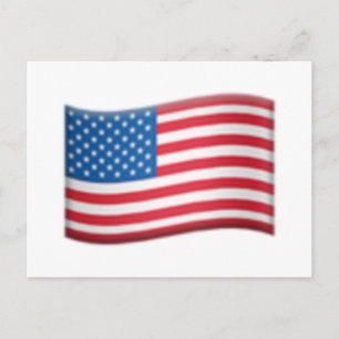 Amerikaanse vlag - Emoji Briefkaart