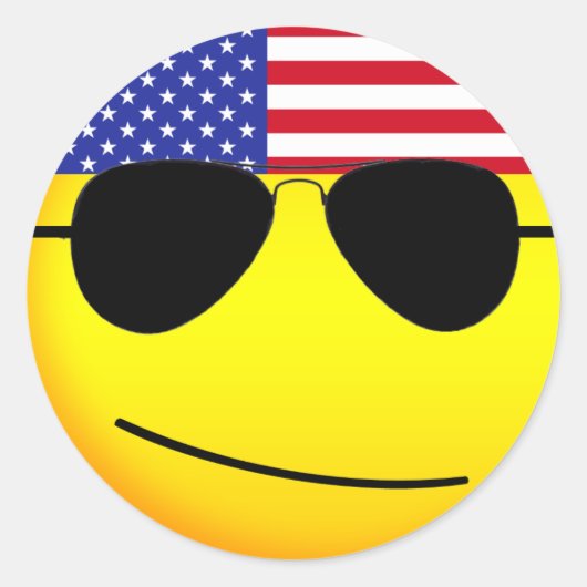 Amerikaanse vlag Emoji Stickers (Voorkant)