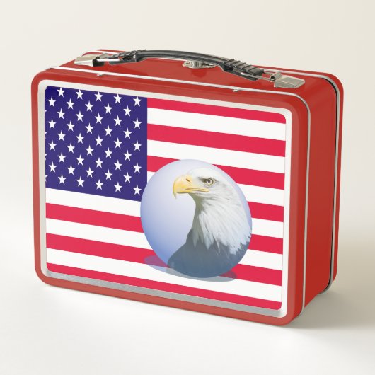 Amerikaanse vlag en adelaar (Achterkant)