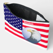 Amerikaanse vlag en adelaar etui (Open)