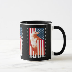 Amerikaanse vlag en adelaar mok