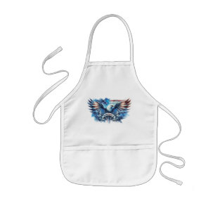 Amerikaanse vlag en adelaar.Patriottisch. Kinder Schort