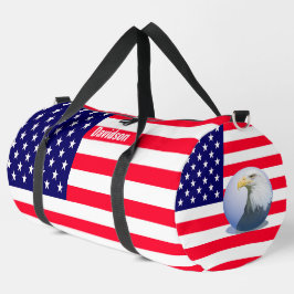 Amerikaanse vlag en adelaar plunjezak