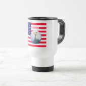 Amerikaanse Vlag En Adelaar Reisbeker (Voorkant rechts)