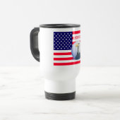 Amerikaanse Vlag En Adelaar Reisbeker (Voorkant links)