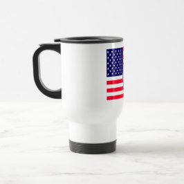Amerikaanse Vlag En Adelaar Reisbeker