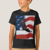 Amerikaanse vlag en adelaar t-shirt (Voorkant)