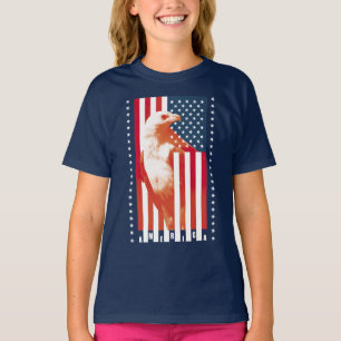 Amerikaanse vlag en adelaar t-shirt
