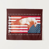 Amerikaanse vlag en adelaar wandkleed (Voorkant (horizontaal))