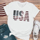 Amerikaanse vlag en Amerikaanse strips T-shirt