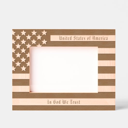 Amerikaanse vlag en Amerikaanse vlag Gegraveerde Lijstjes (Voorkant)