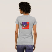 Amerikaanse vlag en artisjokken dames t-shirt (Achterkant volledig)