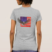 Amerikaanse vlag en artisjokken dames t-shirt (Achterkant)