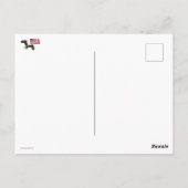 Amerikaanse vlag en Bald Eagle Briefkaart (Achterkant)