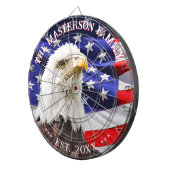 Amerikaanse vlag en Bald Eagle Family Party Dartbord (Voorkant Rechts)