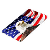 Amerikaanse vlag en Bald Eagle Magneet (Linkerzijde)