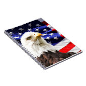 Amerikaanse vlag en Bald Eagle Notitieboek (Rechterzijde)