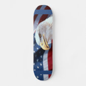 Amerikaanse vlag en Bald Eagle Persoonlijk Skateboard (Voorkant)