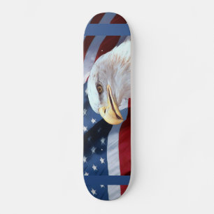 Amerikaanse vlag en Bald Eagle Persoonlijk Skateboard