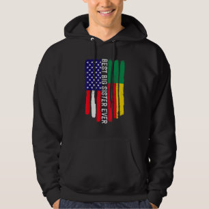 Amerikaanse vlag en Benin vlag beste grote zuster  Hoodie