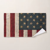  Amerikaanse vlag en blademuziek Bad Handdoek (Handdoek)