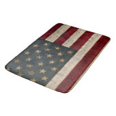  Amerikaanse vlag en blademuziek Badmat (Gekanteld)