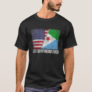 Amerikaanse vlag en Djibouti vlag beste vriend ooi T-shirt