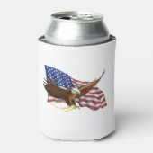 Amerikaanse vlag en Eagle Blikjeskoeler (Blikje Voorkant)