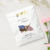 Amerikaanse vlag en Eagle Favor Bag Bedankzakje (Gezegeld)
