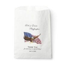 Amerikaanse vlag en Eagle Favor Bag