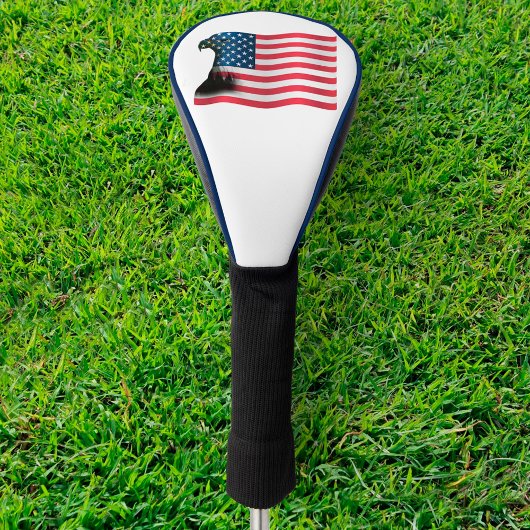 Amerikaanse vlag en Eagle Golfheadcover