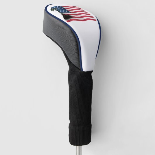 Amerikaanse vlag en Eagle Golfheadcover (Schuin)