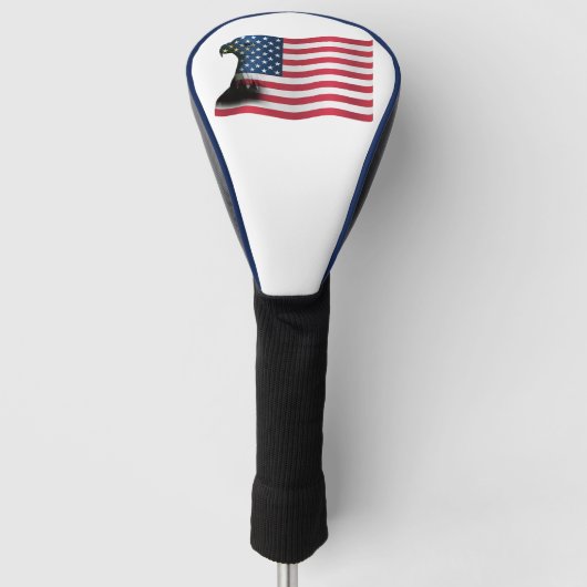 Amerikaanse vlag en Eagle Golfheadcover (Voorkant)