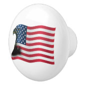 Amerikaanse vlag en Eagle Keramische Knop (Rechts)